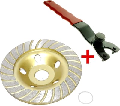 Turbo Diamantslijpschijf komschijf 125mm gesinterde diamantkomschijf cup diamant kom schijf slijper  + pensleutel