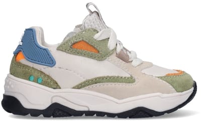 BunniesJR 226220-460 Meisjes Lage Sneakers - Groen - Leer - Veters