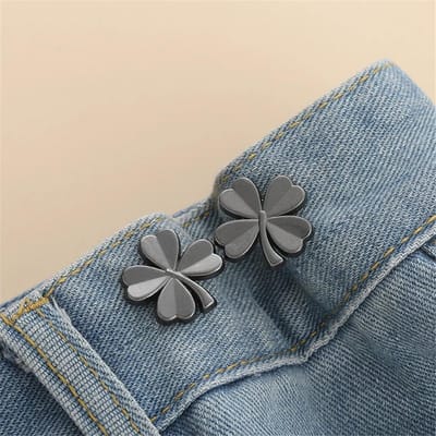 1 Paar Jeans Knoop Verstelbare Clips voor Broek Rokken Taille Aanspanner Gesp Drukknoop Versteller Broekspeld Intrekbare Knoop