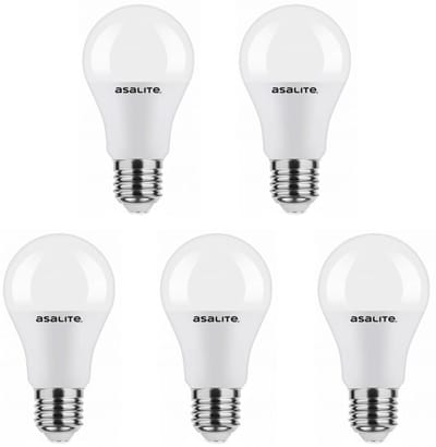 Asalite LED Lamp A60 E27 Fitting - 9W = 60W - 820 Lumen - 4000K Neutraal Wit Licht - Niet Dimbaar - 220-240V - Energiezuinig - 5 stuks