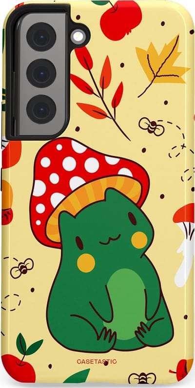 Casetastic Hoesje Geschikt voor Samsung S22 - Stijlvolle Beschermende Duo-layer Case - Kwakende vriendjes