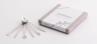 Geometric Caffee Spoon Set of 6 Pieces