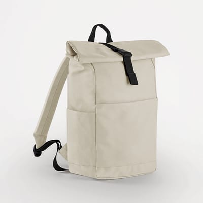 Roll-Top Rugzak 20L – Natural Stone – Waterafstotend – Laptopvak – Weekday & Work Rugtas – Voorvak met Rits