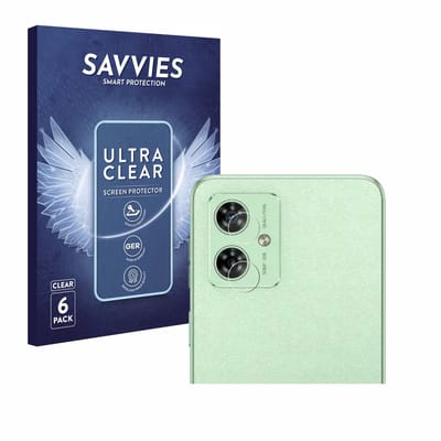 Savvies - Screenprotector voor Motorola Moto G54 (ALLEEN Camera Lens) - Folie Beschermfolie transparant 6 Stuks