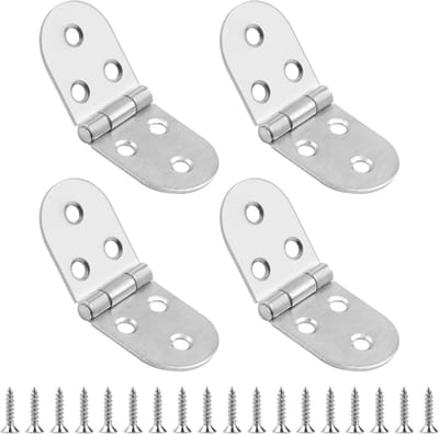 Scharnieren, vouwscharnieren, vouwscharnieren, opklapbare schroefscharnieren, kastscharnieren, meubelscharnier voor klaptafel, kasten, tafel, naaimachine, met 24 schroeven
