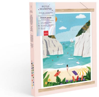 La Petite Epicerie Diamond Painting Kit "Stiniva Beach" 329g H33xW25.5xL3.5cm Creatieve | Hobbyset | kinderen en volwassenen