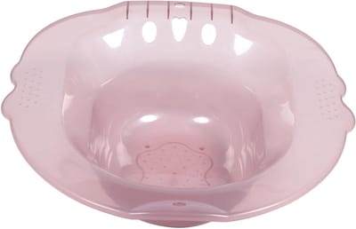 Zitbad voor Toilet - Bidet Bekken - Persoonlijke Hygiëne - Ergonomisch Ontwerp - 385 x 375 cm - Roze