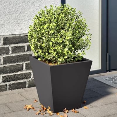 vidaXL - Plantenbakken - 2 - st - 30x30x30 - cm - staal - zwart