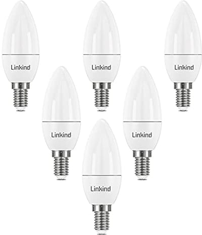 E14 LED Kaarslamp 4,9W - Vervangt 40W - 500 Lumen - Koudwit 5000K - Niet Dimbaar - 6 Stuks