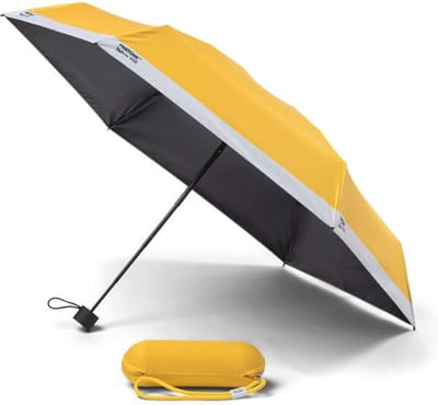 Copenhagen Design - Paraplu Compact in Reistas - Yellow 012 - Polyester - Geel -
