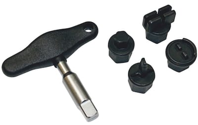 Wurth - Speciale sleutelset 5 stuks voor kunststof olieaftappluggen - Speciale sleutelset 5 stuks voor kunststof olieaftappluggen x 1 st