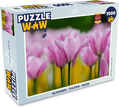 Puzzel Bloemen - Tulpen - Roze - Legpuzzel - Puzzel 1000 stukjes volwassenen