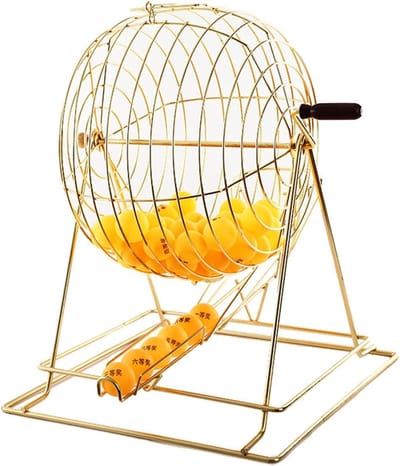 Loterij Tekenmachine - Bingo Kooi - Feest Spel - Handmatige Bediening - 39cm Breed