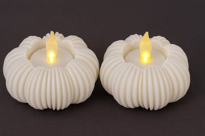 DruppelGlow LED houders – Set van 2 – Duurzame waxinelichthouders met warm licht – Organisch design