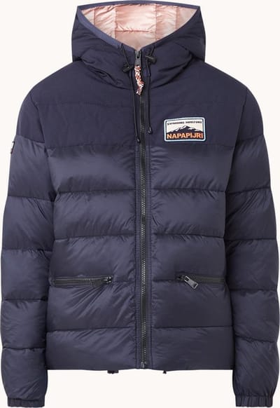 Napapijri Ater gewatteerde jas met capuchon - Blauw - Maat M