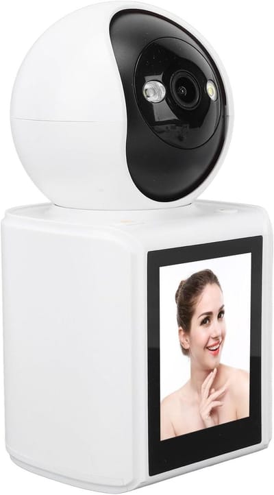 Beveiligingscamera Binnen - Babyfoon Camera - Huis Bewaken - 2-Weg Video Bellen - 20 x 10 x 10 cm - Wit