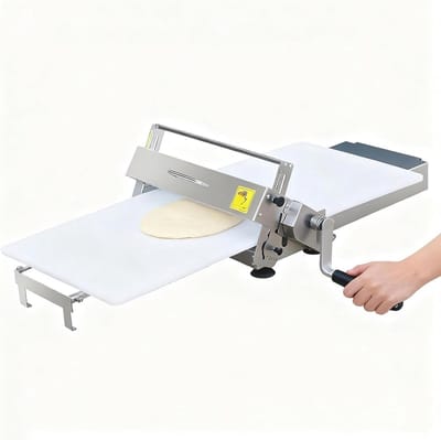Deegroller Machine - Pastaroller Deegsnijder - Bakkerij Producten Maken - Instelbare Dikte 0-25mm - 85 x 37 x 23 cm