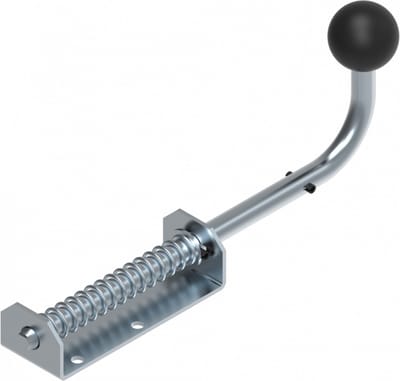 Schuifgrendel zwarte knop