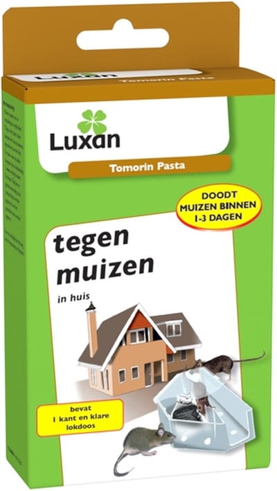 Luxan Tomorin / Muizengif Pasta - Lokdoos - Doodt Muizen Binnen 24 uur