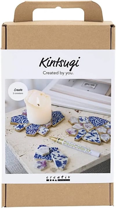 CC Hobbyset Kintsugi Blauw Goud Lichtrood en Wit