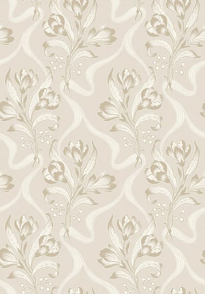 Boråstapeter Vliesbehang 8072 - Anno II - Bloemen Beige - 53cm x 10.05m