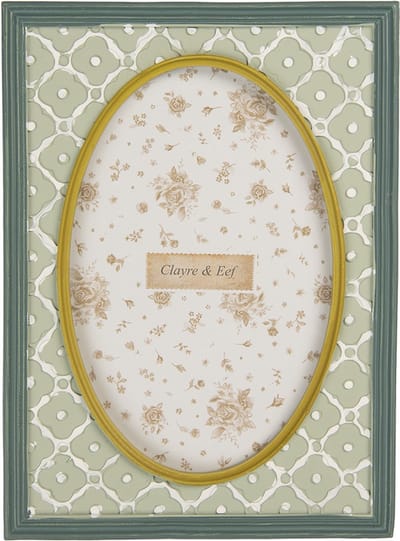 Clayre & Eef Fotolijst 10x15 cm Groen Kunststof