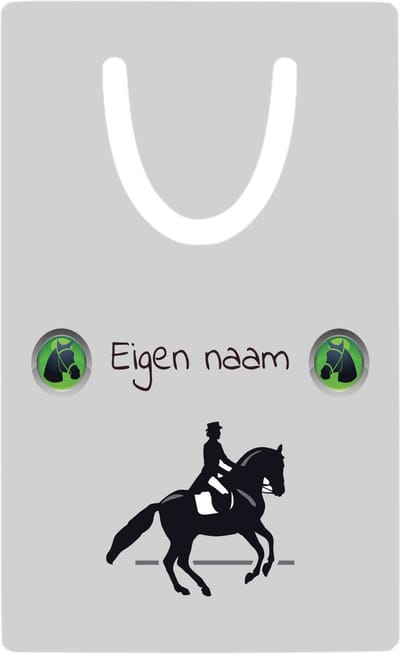 Hacebo® - Paardrijden met naam vrouw metalen boekenlegger - Paardrijden - Vrouwen en meisjes - Cadeau - Verjaardag - Geschenk - Gepersonaliseerd Bladwijzer boekenleggers - 7.6 cm x 5cm