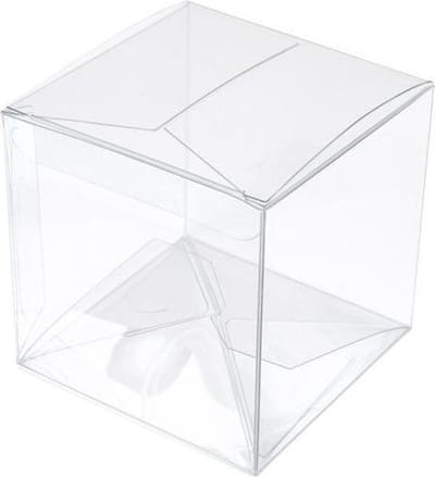 Plastic Doosjes 7,6x7,6x7,6cm Kristalhelder met Autolock Bodem (25 stuks) | transparante doosjes | doorzichtige doosjes