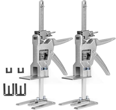 Novari - Krik - Handkrik - Meubellifter - Krachtig hefvermogen tot 220kg - Twee slimme vrijgavemodi - Robuuste RVS constructie