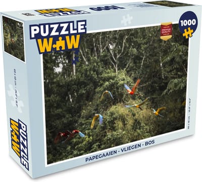 Puzzel Papegaaien - Vliegen - Bos - Legpuzzel - Puzzel 1000 stukjes volwassenen
