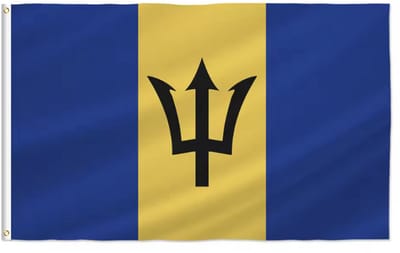 Barbadiaanse vlag - Vlag van Barbados - Broken Trident - 150/90CM - Polyester - WK - CHPN