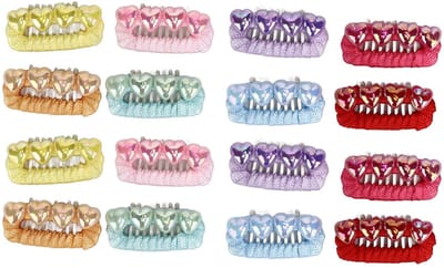 Dailygoods- Haarclip Antislip - 16 Stuks - Gemengde Kleuren - Modieus Ontwerp - Veelzijdig Gebruik - Voor Katten/Puppy's - Haaraccessoire