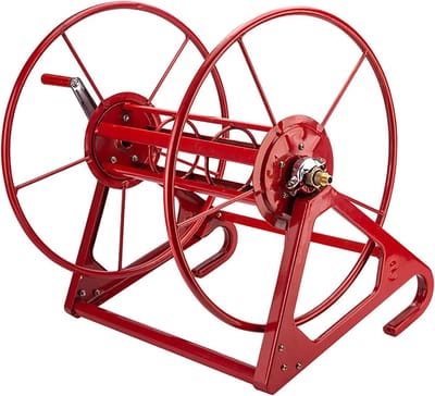 Tuinslanghaspel - Slanghouder Wandmontage - Tuinieren Autowassen - Dubbele Montage Opties - 200m - Rood