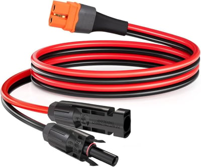 Zonnekabel - Adapterkabel Solar - Energie Opladen - Compatibel met Powerstations - 1 meter - Zwart