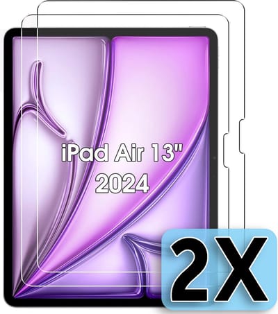 Casemania Glas Geschikt voor Apple iPad Air 6 (13 inch) - Screenprotector Glas Gehard - Tempered Glass - Volledige Bescherming - 2 Stuks