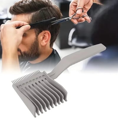 Actie4you® - Scheerkam - Kam voor Trimmer - Tondeuse - Kapperskam - Opscheren – Opscheer kam - Blend Fade Comb - Grijs