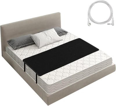 Aardingsmat - Ontladingsmat - Verbeterde Slaap - Ademend PU Materiaal - 68 x 132 cm - Zwart