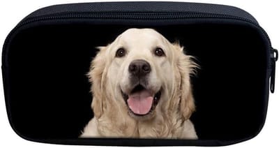 Kinderen Potlood Tas - Pennendoos Etui - Schoolbenodigdheden Opbergen - Super Grote Capaciteit - 22cm Lengte - Hond Ontwerp