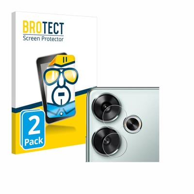 BROTECT - Screenprotector voor Xiaomi Poco F6 (ALLEEN Camera Lens) - Folie Beschermfolie transparant 2 Stuks