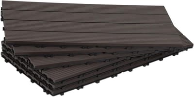 Terrastegels - Tuintegels Balkontegels - Buitenruimte Vormgeven - Praktisch Kliksysteem - 18 Stuks 3 m² - Koffie