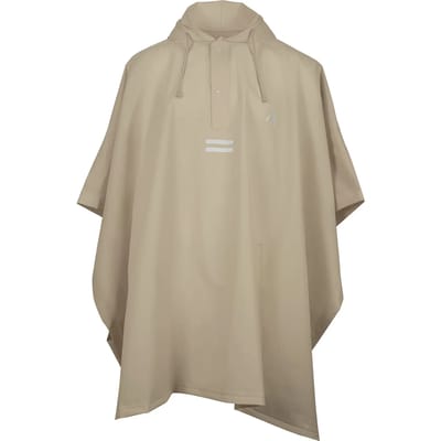 Ralka Regenponcho Trekking - Zand - Capuchon met Koord - Maat S/M