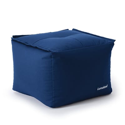 Lumaland Modular Zitzak vierkante poef modulaire zitmeubelen donkerblauw | 54*54*40 | 110l