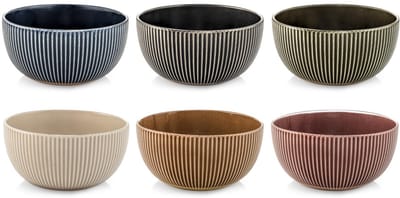 Set 6 Ciotole Land In New Bone China Cc 660