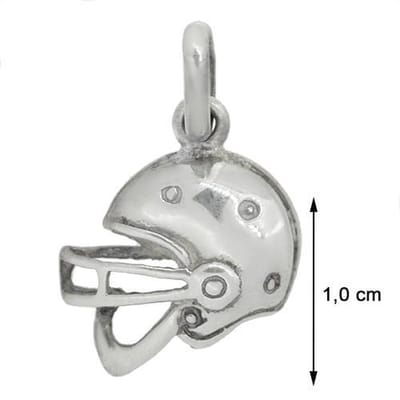Blinx Jewels Zilveren Hanger Amerikaanse Voetbal Rugby Helm