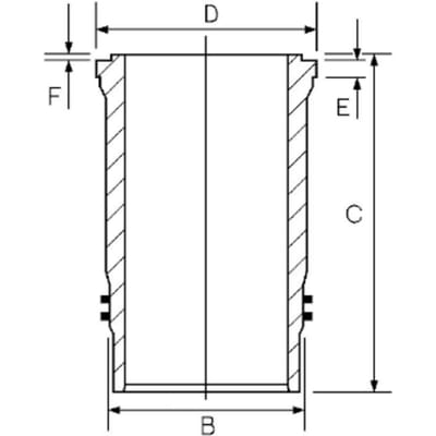 Voering, cilinderkop GOETZE 14-451170-00
