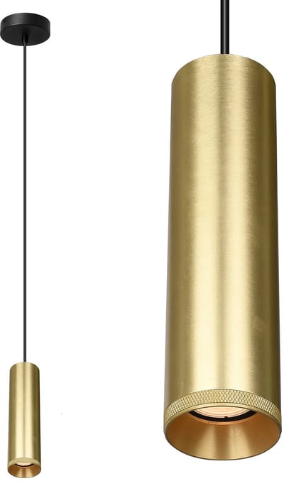 Artdelight - Hanglamp Milano 1 lichts 25 cm mat goud