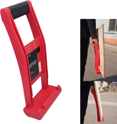 Plaatmateriaal Dragers - Paneel Lifters - Zware Platen Dragen - Antislip Handvat - 80kg Draagkracht - Grijs
