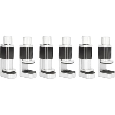 6 Stuks Telefoon Tablet Verstelbare Scherm Bevestigingsklem Fixtuur Clip Scherm Reparatie Gereedschap white