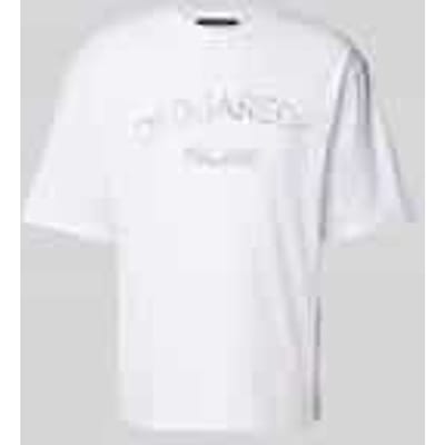 T-shirt met labelprint