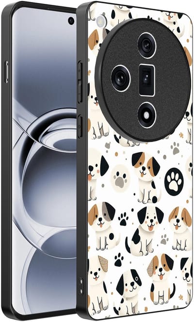 Smartphonica Telefoonhoesje Geschikt voor Oppo Find X7 met honden opdruk - TPU backcover case dog design geschikt voor Oppo Find X7